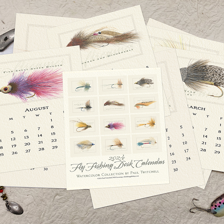 2024 fly fishing desk calendar Wild West Trading Company